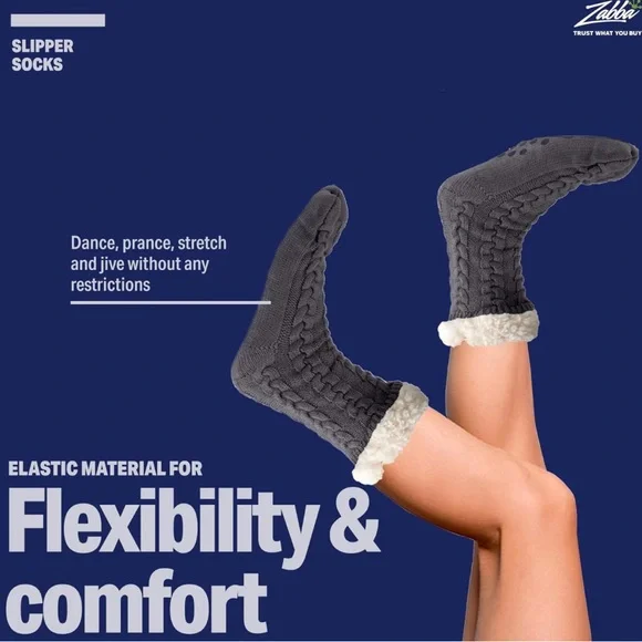 NWT Women’s Luther Pike Seattle Holiday Themed Non-Skid Slipper Socks - Picture 7 of 11